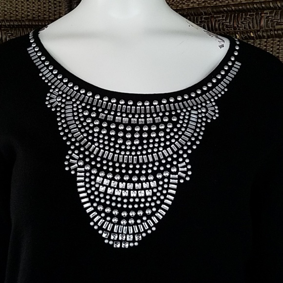 Ruby Rd. Sweaters - Ruby Rd. Bling Collar sweater